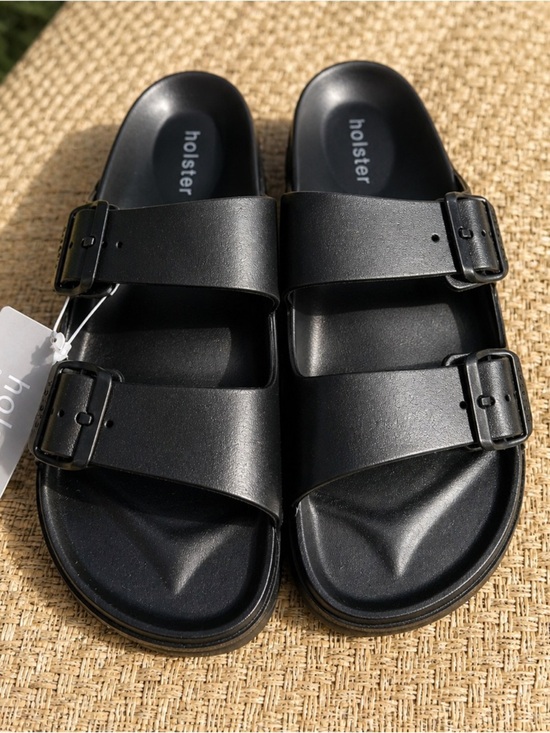 Hollister Other - Holster Sundreamer Slide Sandals - Black NWT